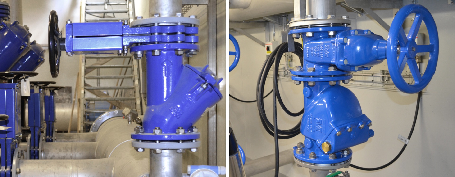 Check valves installed